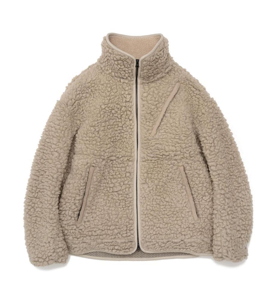 TNF JPN PURPLE LABEL Wool 45% Boa Fleece Field Jacket, 男裝, 外套