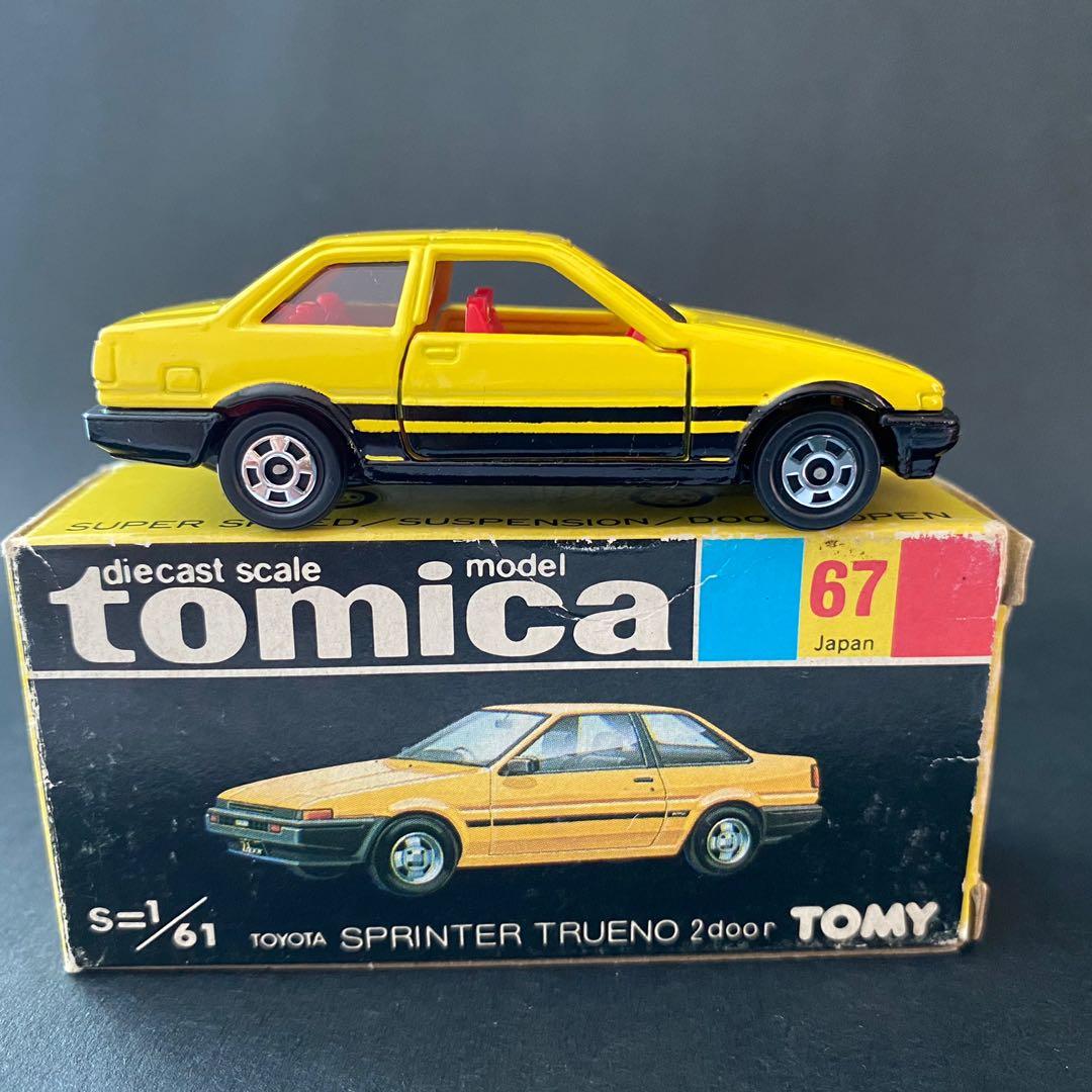 Tomica NO. 67 Black Box Toyota AE86 Trueno Sprinter Yellow Hobbies Toys Toys Games on Carousell