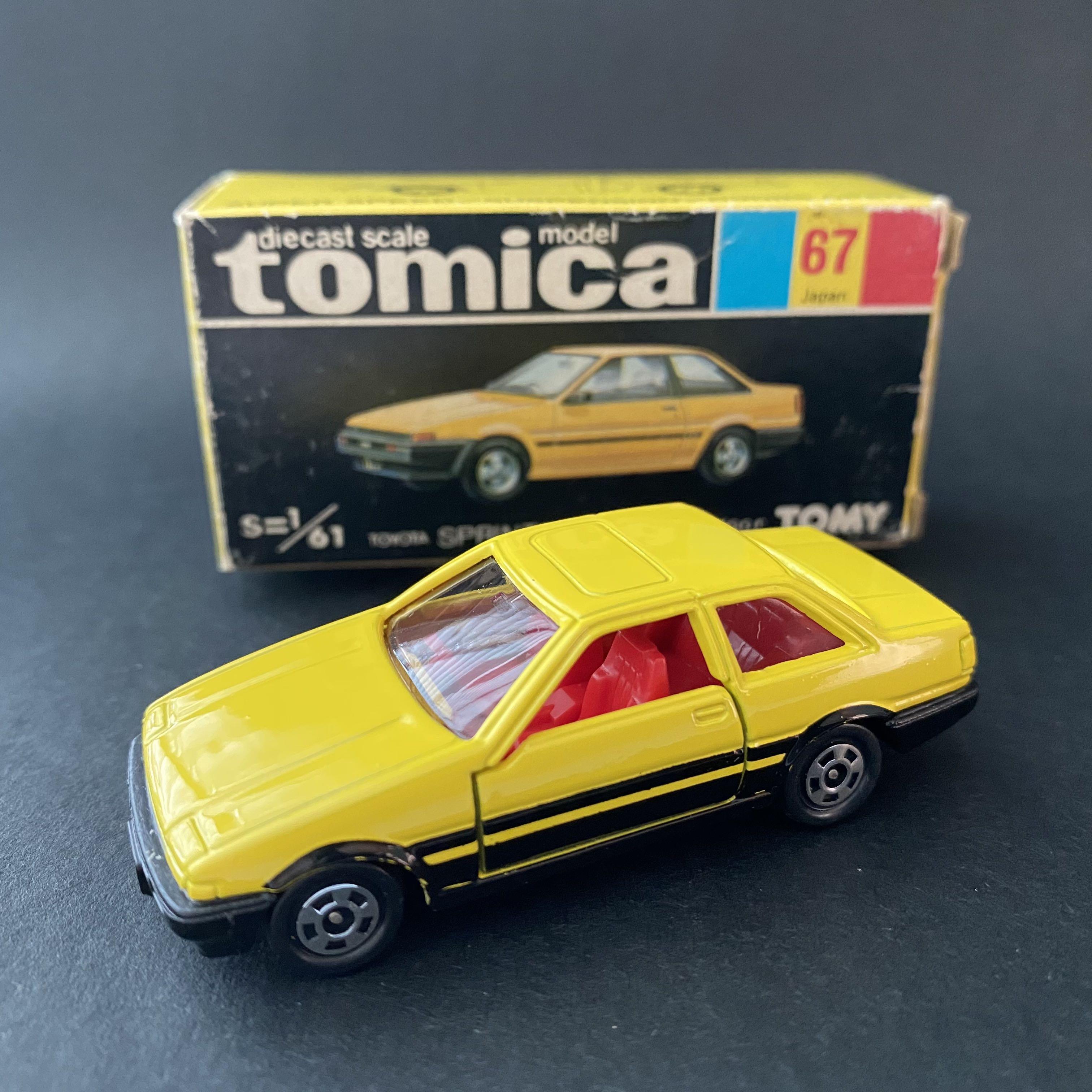 Tomica NO. 67 Black Box Toyota AE86 Trueno Sprinter (Yellow), Hobbies &  Toys, Toys & Games on Carousell