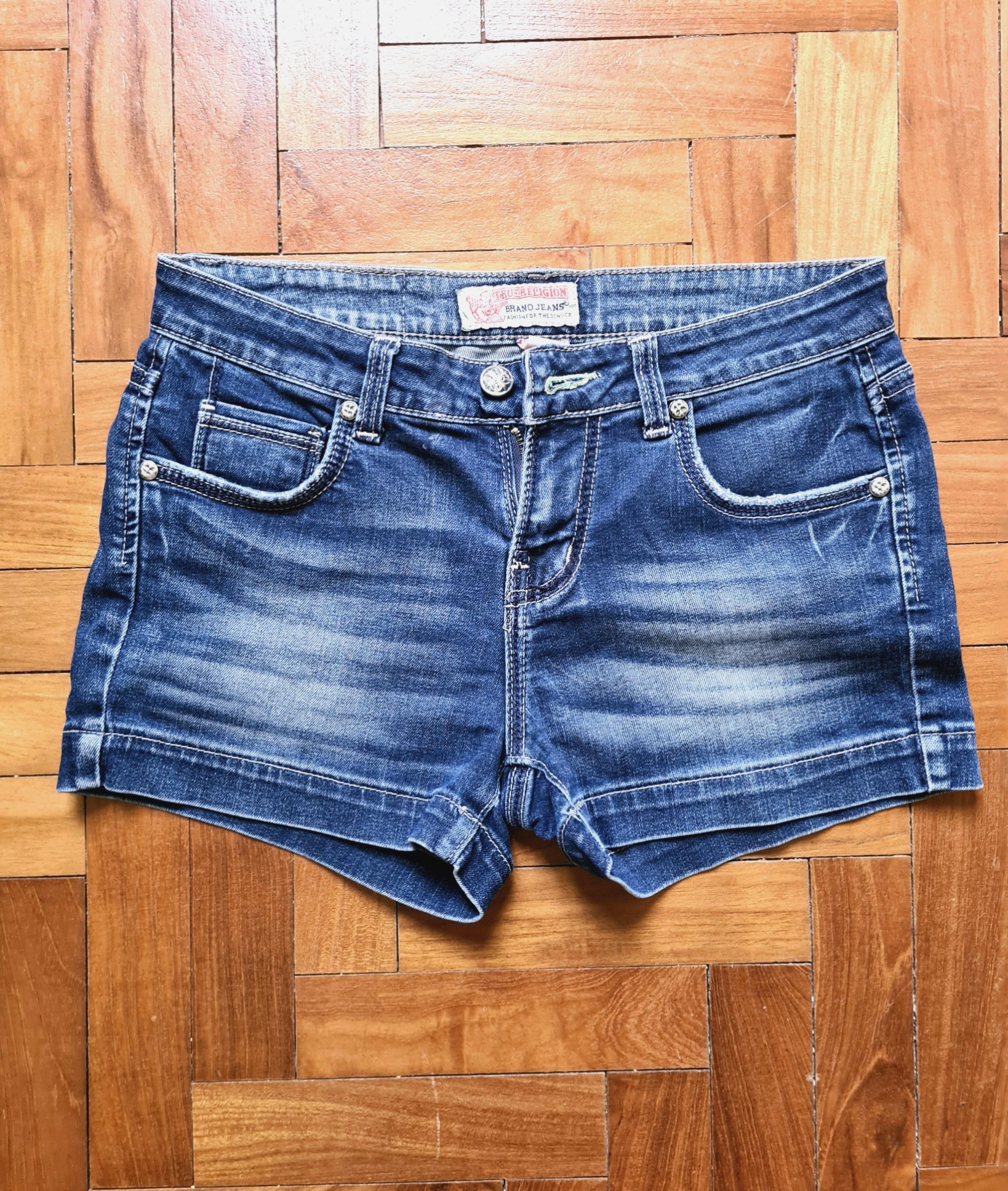 True religion women's denim shorts clearance