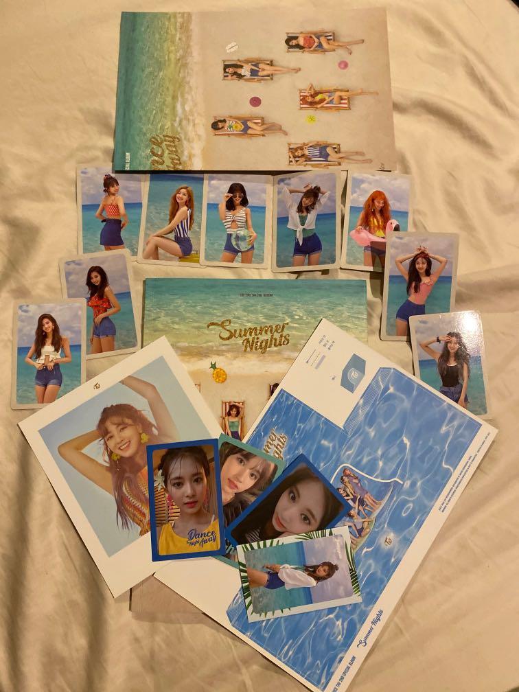 Twice Summer Nights Unsealed Complete Inclusions W Pob Photocard Folded Poster Hobbies Toys Memorabilia Collectibles K Wave On Carousell