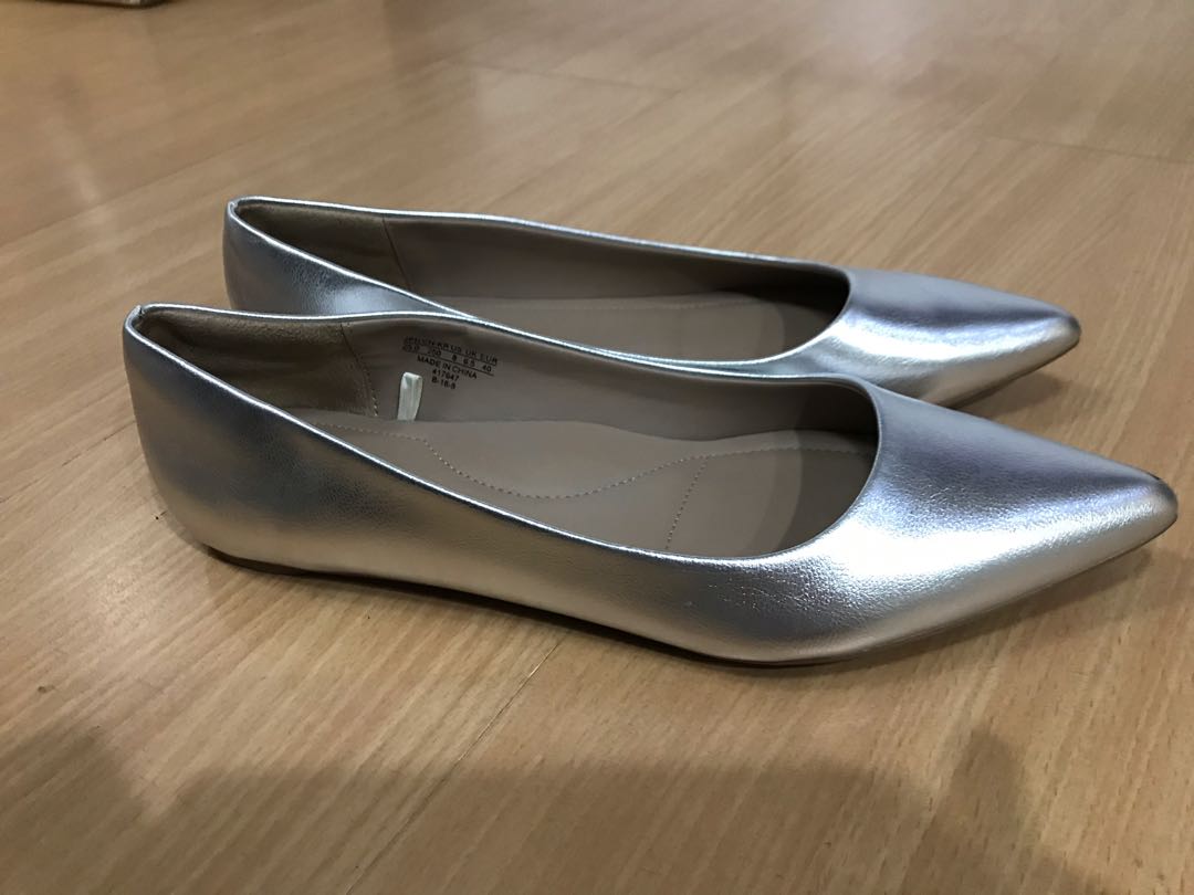 Silver flats for women Clearance