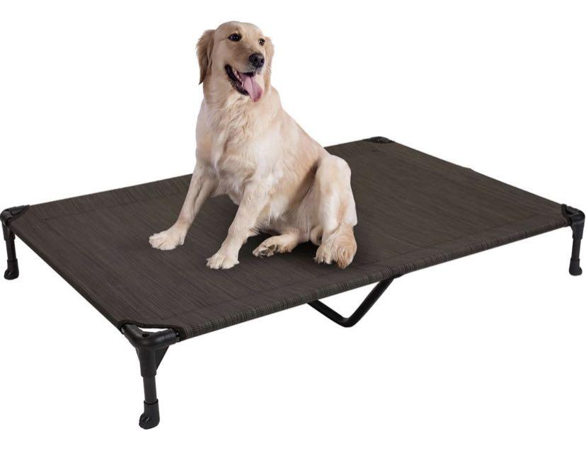 Veehoo Cooling Elevated Dog Bed Portable Raised Pet Cot With Washable Breathable Mesh No Slip Rubber Feet For Indoor Outdoor Use X Large Brown Supplies Dogs Accessories On - What To Use For Outside Dog Bedding Veehoo Cooling Elevated Dog Bed Portable Raised Pet Cot With Washable Breathable Mesh No Slip Rubber Feet For Indoor Outdoor Use X Large Brown Supplies Dogs Accessories On - What To Use For Outside Dog Bedding
