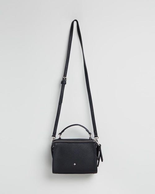 CNY SALE Peta Jain Vegan Leather Dylan Top Handle Crossbody Sling Bag Handbag in black from Princess Polly