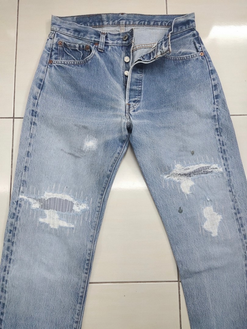 Vintage levi's 501 Rindem Button 6, Men 