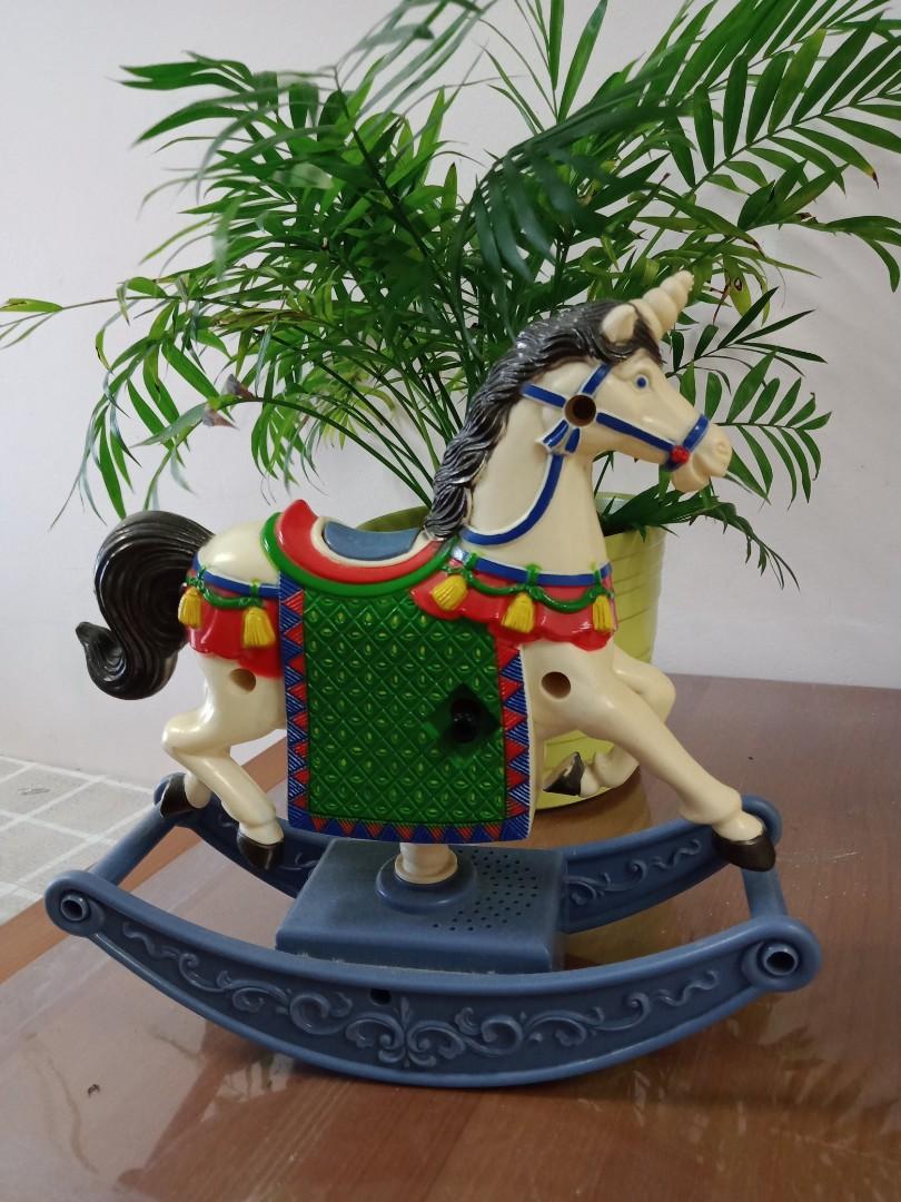 Vintage Rocking horse clock, Hobbies & Toys, Memorabilia & Collectibles