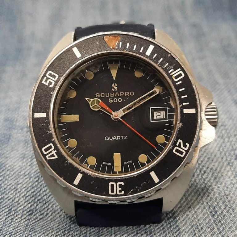 Vintage Scubapro 500 Meters Diver Quartz Men s Watch