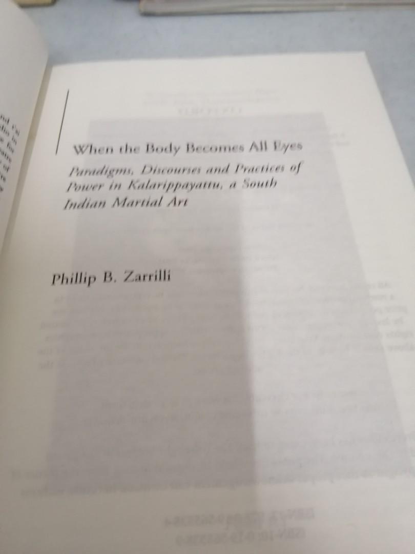 When The Body Becomes All Eyes Paradigms Discourses And Practices Of Power In Kalarippayattu A South Indian Martial Art Books Stationery Books On Carousell Download when the body becomes all of course the police are going to blame it on a young black student last seen in her office, but the boy's when the body becomes all eyes: