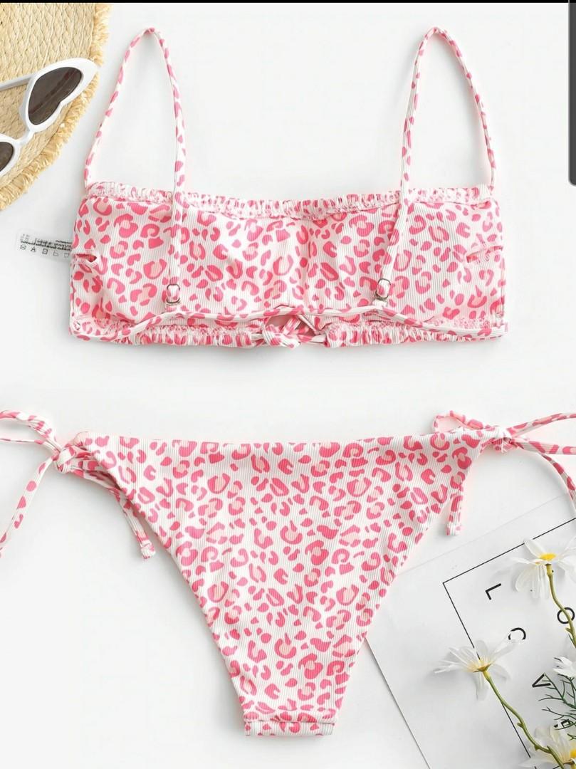 Zaful pink bikini discount