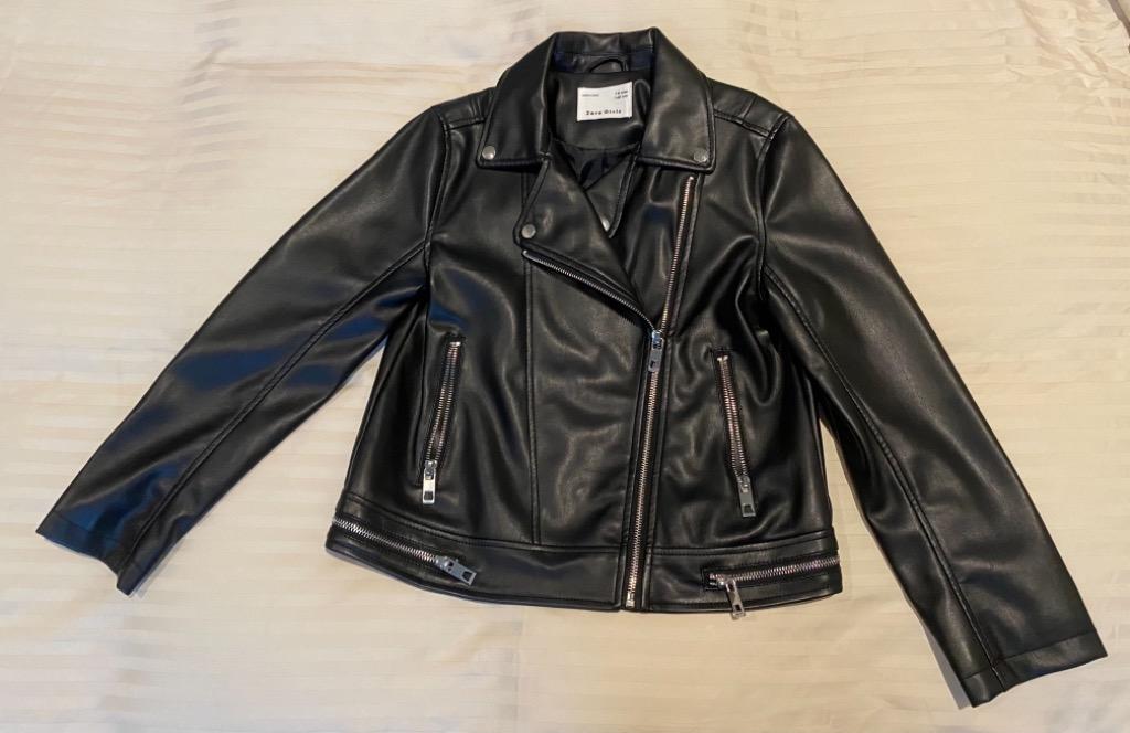 Zara girls biker jacket store