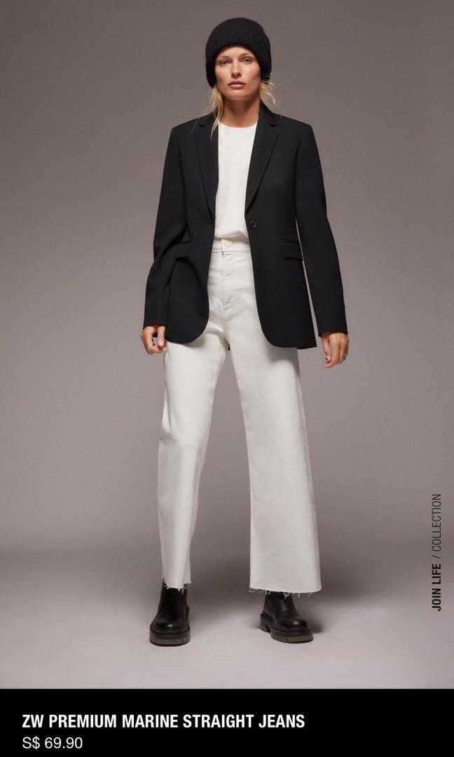 Zara ZW Premium Marine Straight Jeans 