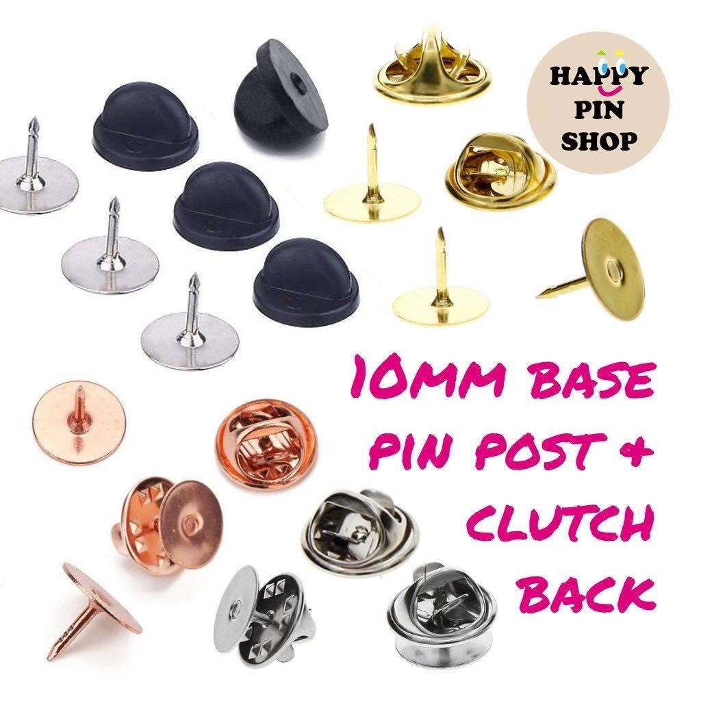 Gold Locking Pin Back |Secure Pin Backs |Spare Pin Back |Spare Enamel Pin  Back |Locking Clutch |Deluxe Locking Pin Back |Disney Pin Saver