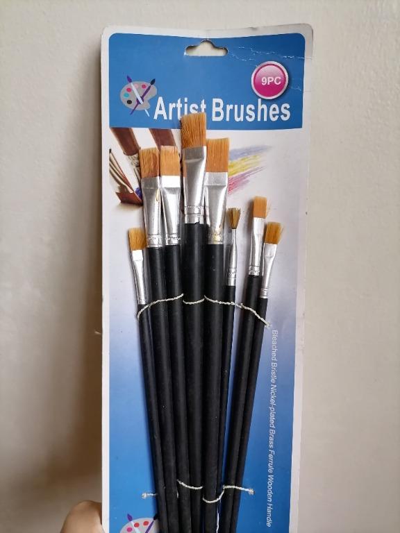 8pcs Flat Art Brushes (Category: Craft Supplies & Tools) located in San Mateo. Submitted by Babyfume (Listing ID 1063609967, Image 3). Description: FROM THE MIDDLE EAST 9pcs orginally, used 1pcs hard wooden sticks, with metal for the brushes brushes are not too soft and not too hard, best for acrylic or poster paints message for more details and pictures.