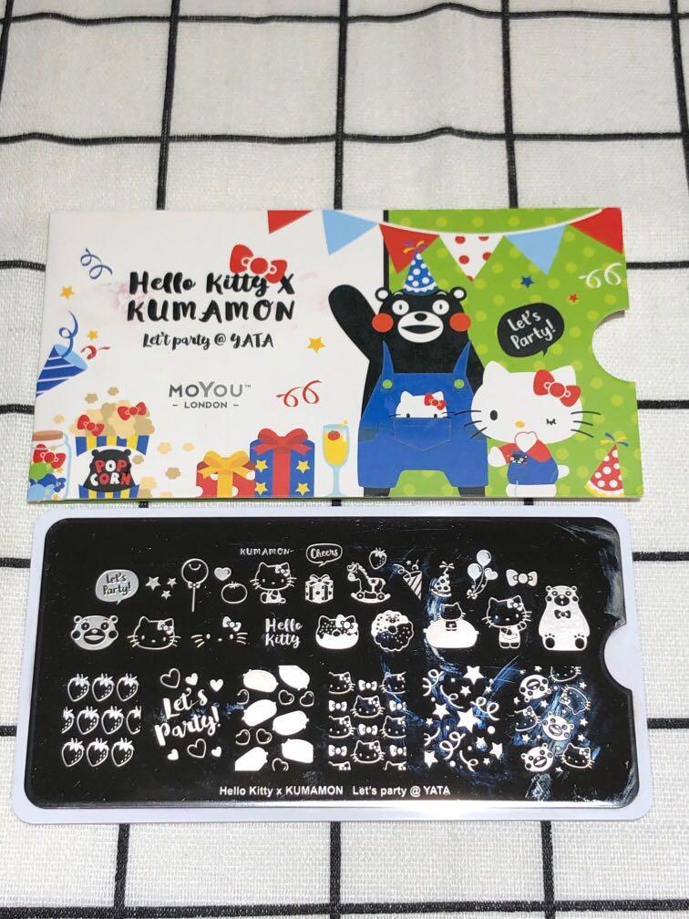 特別版99 New Moyou Yata Hello Kitty X Kumamon 熊本熊stamping Plates 指甲油印章 美容 化妝品 指甲美容 香水 其他 Carousell