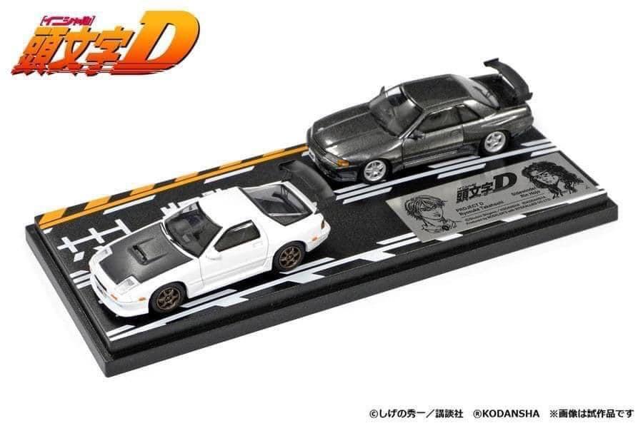 預訂PRE ORDER) Hi Story 1:64 頭文字D 高橋涼介FC3S VS 北條凜GT-R