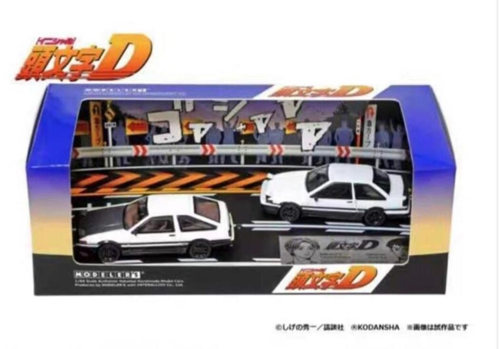 (預訂 PRE ORDER) Hi Story 1:64 頭文字D shinji乾信司 vs takumi藤原拓海 一套兩架