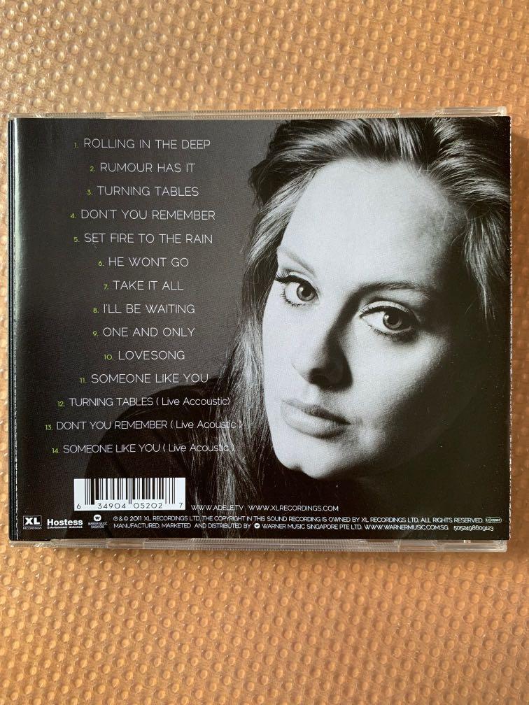 Adele - 21 CD (Singapore Press), Hobbies & Toys, Music & Media