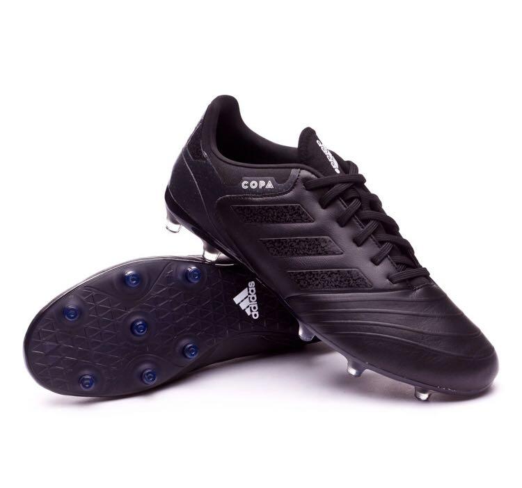 black leather football boots