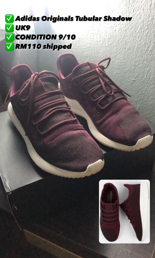 Adidas originals clearance tubular shadow maroon