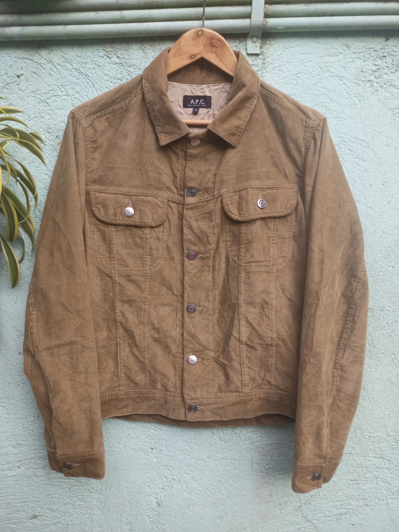 APC CORD TRUCKER JACKET, Men's Fashion 