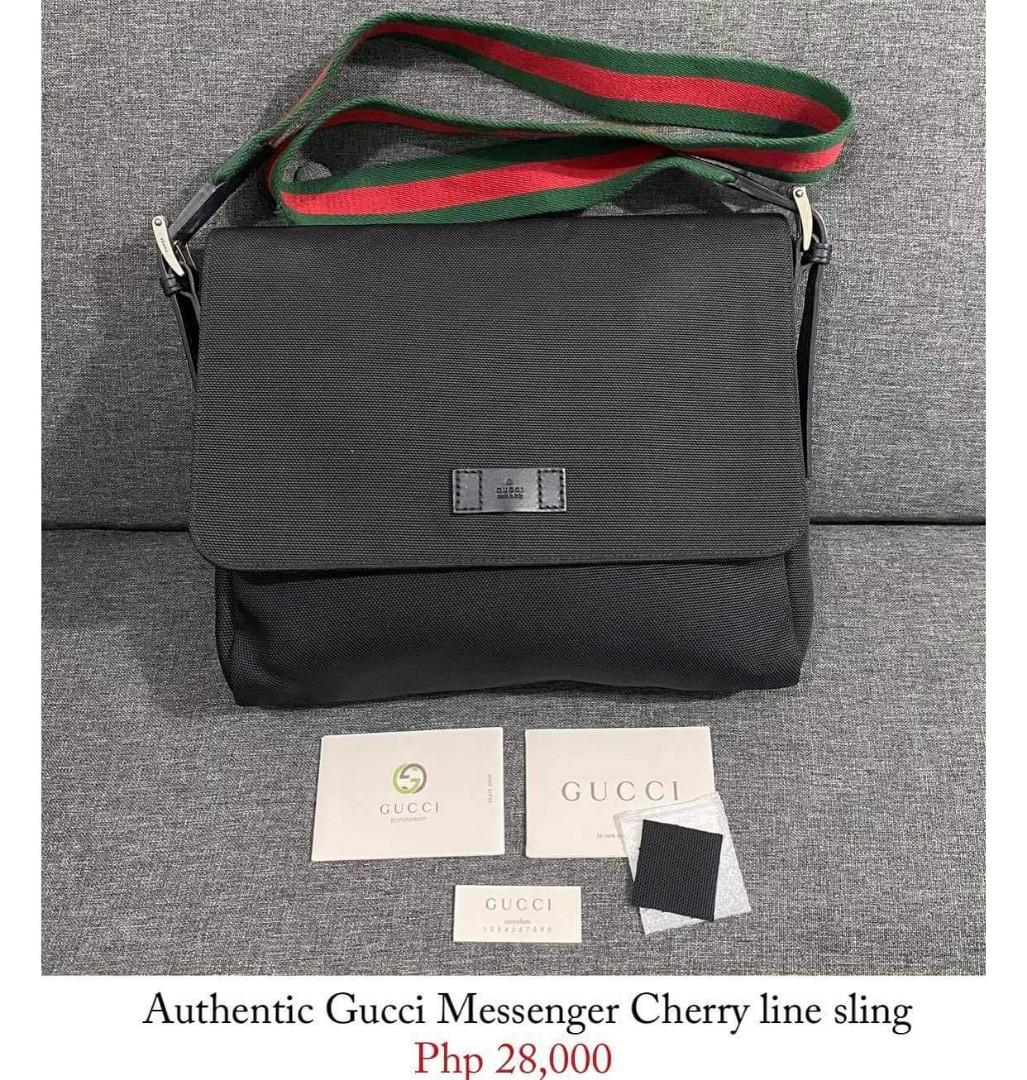 gucci cherry line sling bolsa