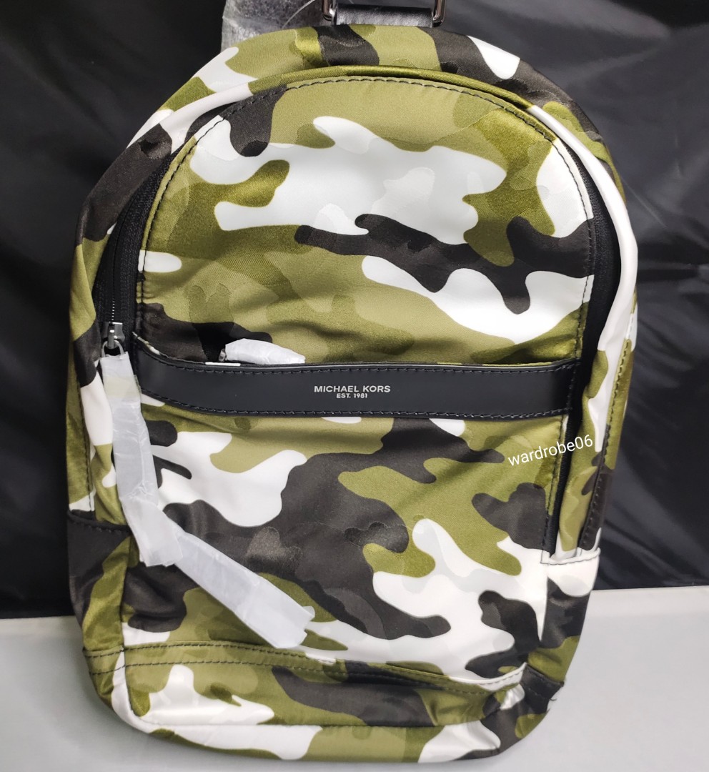 Michael kors hotsell mens backpack camo