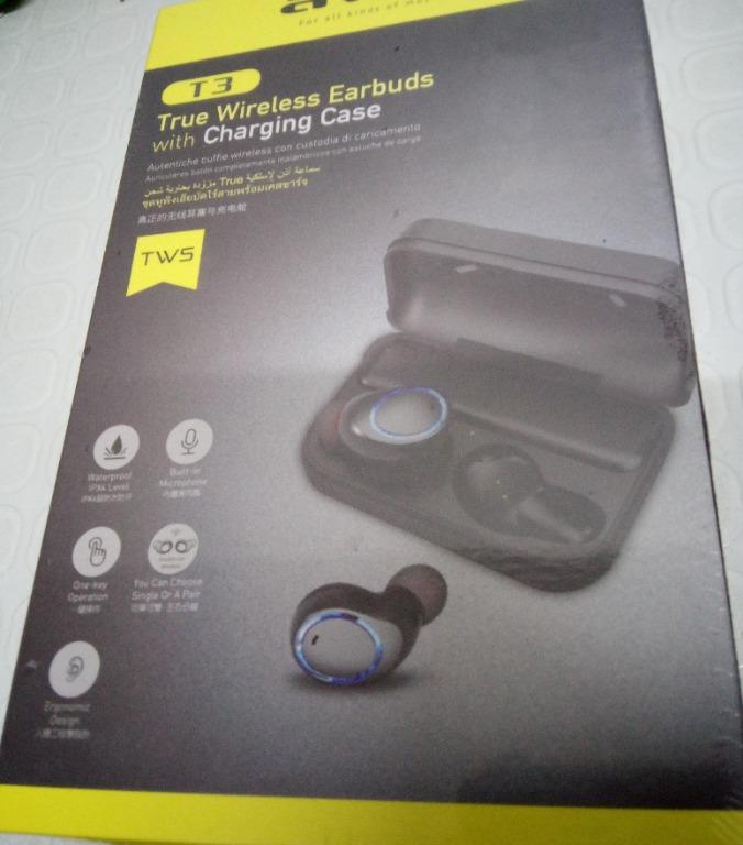 Awei T3 Wireless Bluetooth TWS (Category: Earphones) located in Cainta. Submitted by whiteelephantph (Listing ID 1063691115, Image 2). Description: .