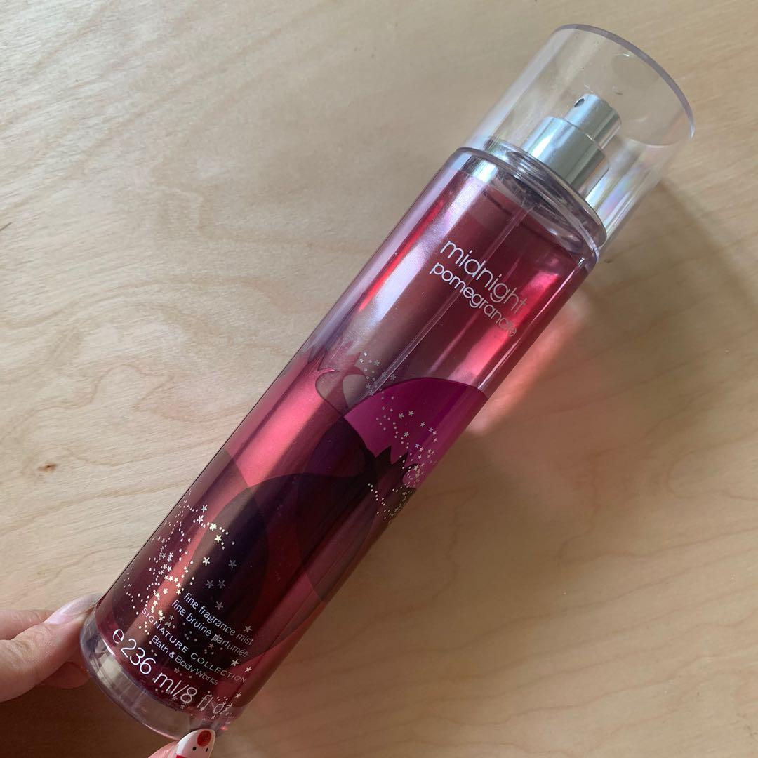 Bath And Body Works Pomegranate Body Mist Perfume Midnight
