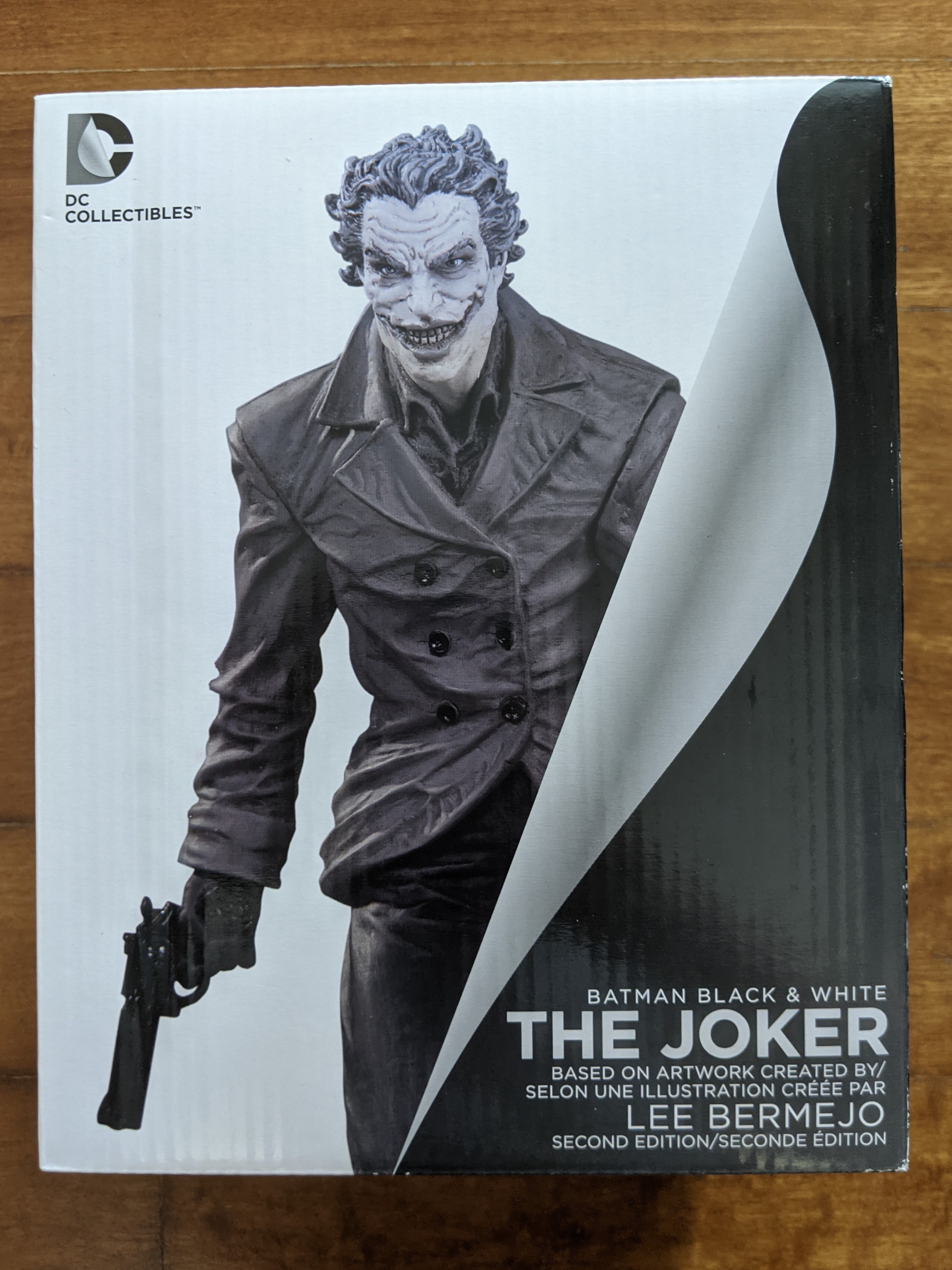Statue Batman Black & White Joker Par Lee Bermejo - 2e édition, Résine DC Direct