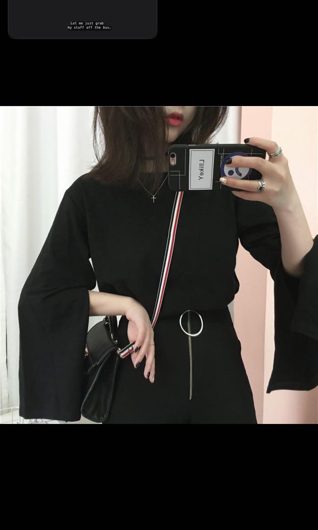 Long sleeve slit shirt clearance