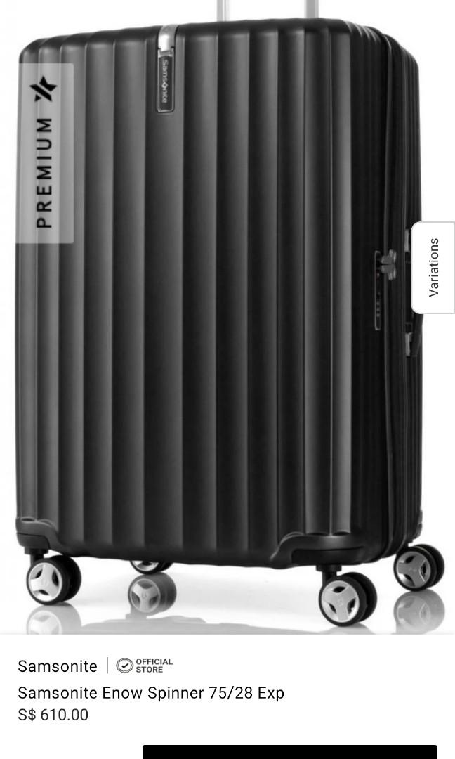 Samsonite enow 28 spinner hotsell in black