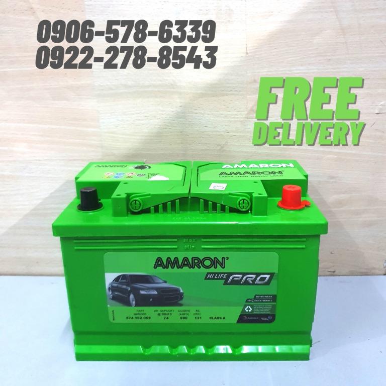 Brandnew DIN66 / DIN74 Car Battery Amaron / Panasonic Car Battery