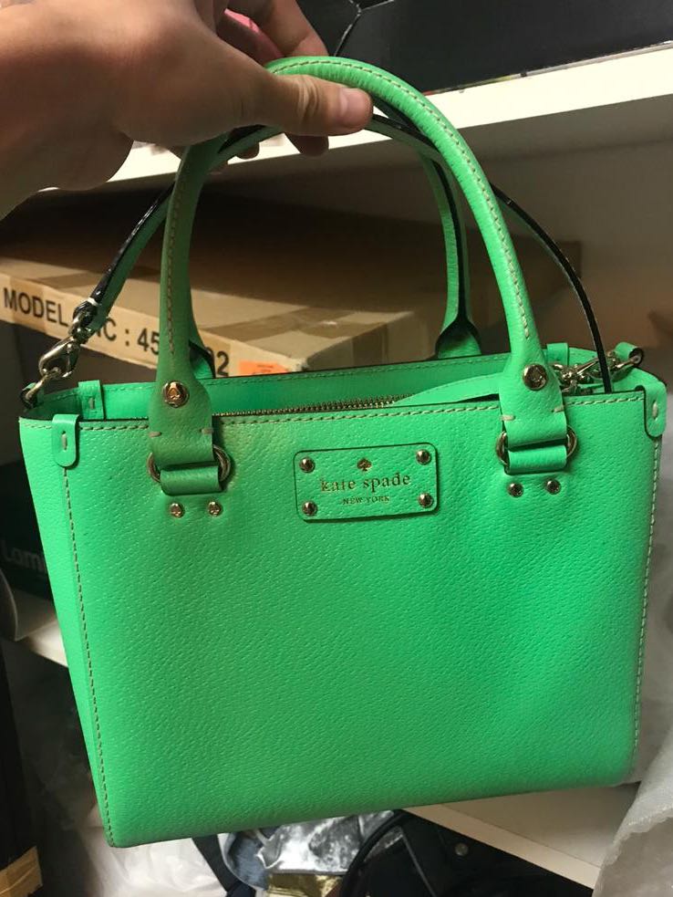 BRANDNEW] Kate Spade Kelly Green Bag, Luxury, Bags & Wallets on Carousell