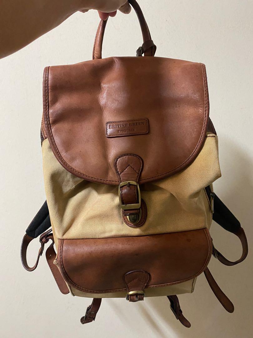 British Green Edinburgh Bagpack Women S Fashion Bags Wallets On Carousell