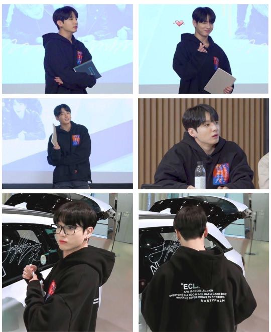 BTS Jungkook Authentic Nasty Palm Distrust Oversized Hoodie