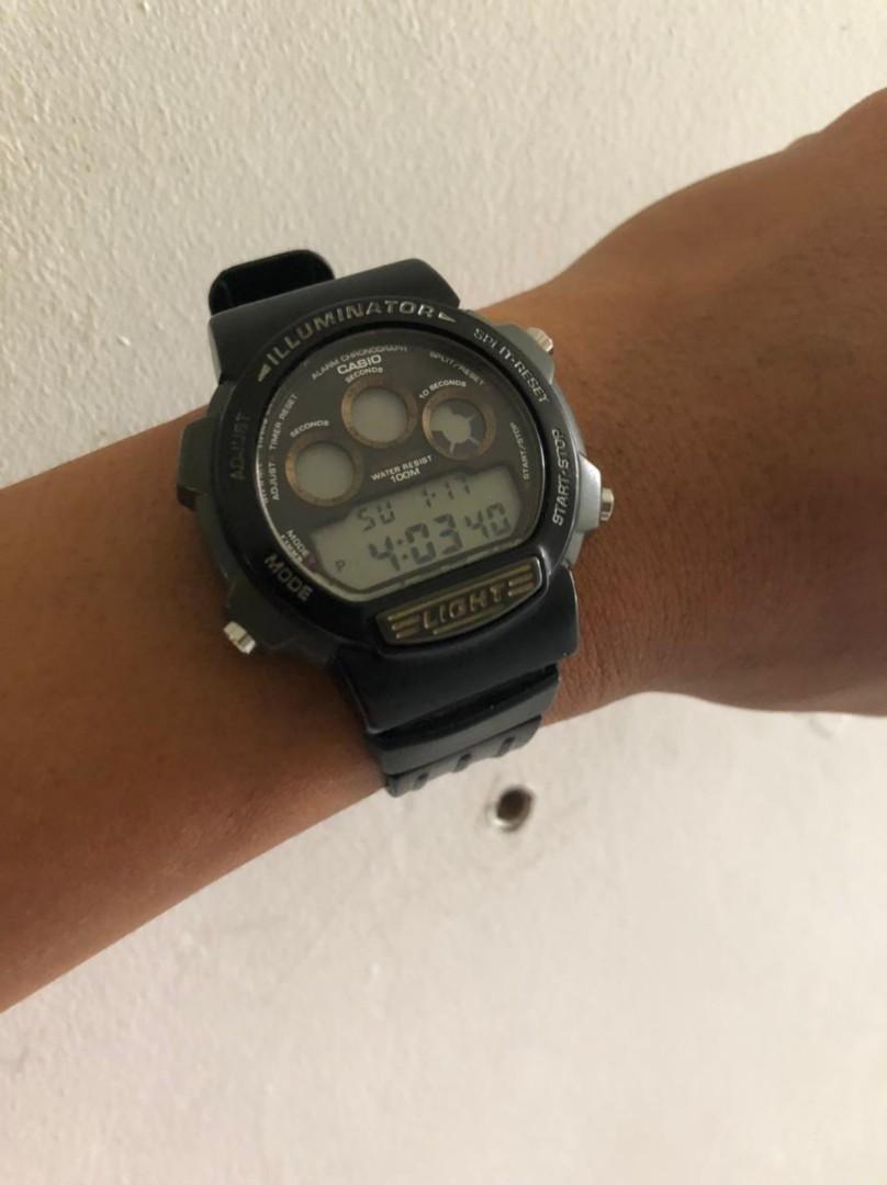 CASIO W 727 H vintage, Fesyen Pria, Jam Tangan di Carousell