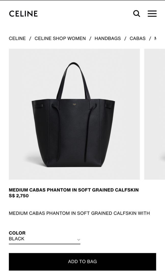 Celine medium cheap cabas phantom