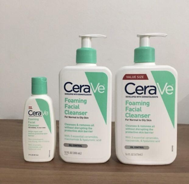 cerave foaming facial cleanser 1l