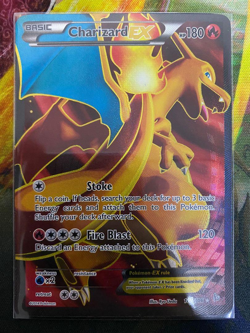 Collectible Card Games Pokemon Trading Card Game Psa 7 Near Mint Charizard Ex 100 106 Xy Flashfire Full Art Pokemon Card