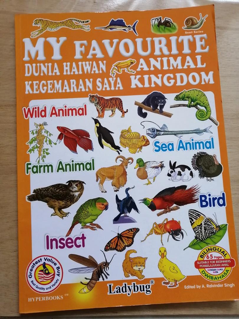 Children English + Malay Book (My Favourite Animal Kingdom @Dunia Haiwan  Kegemaran Saya), Hobbies & Toys, Books & Magazines, Children's Books on  Carousell