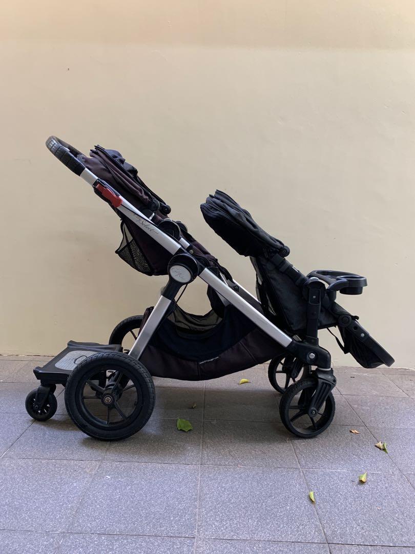 City select double stroller with 2 seats buggy board travel bag car seat adapters Babies Kids Going Out Car Seats on Carousell