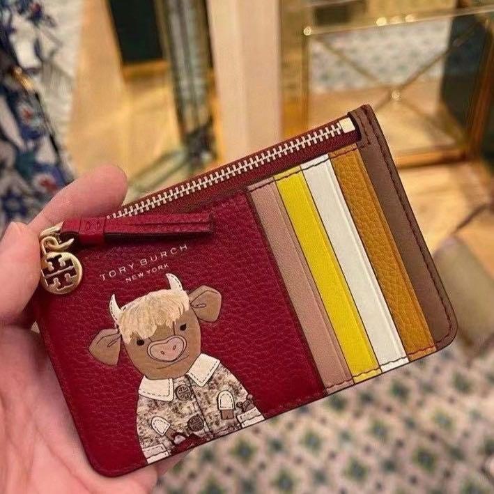 2021 Tory Burch Cow Wallet w Cardholder, Women's Fashion, Bags & Wallets,  Wallets & Card Holders on Carousell