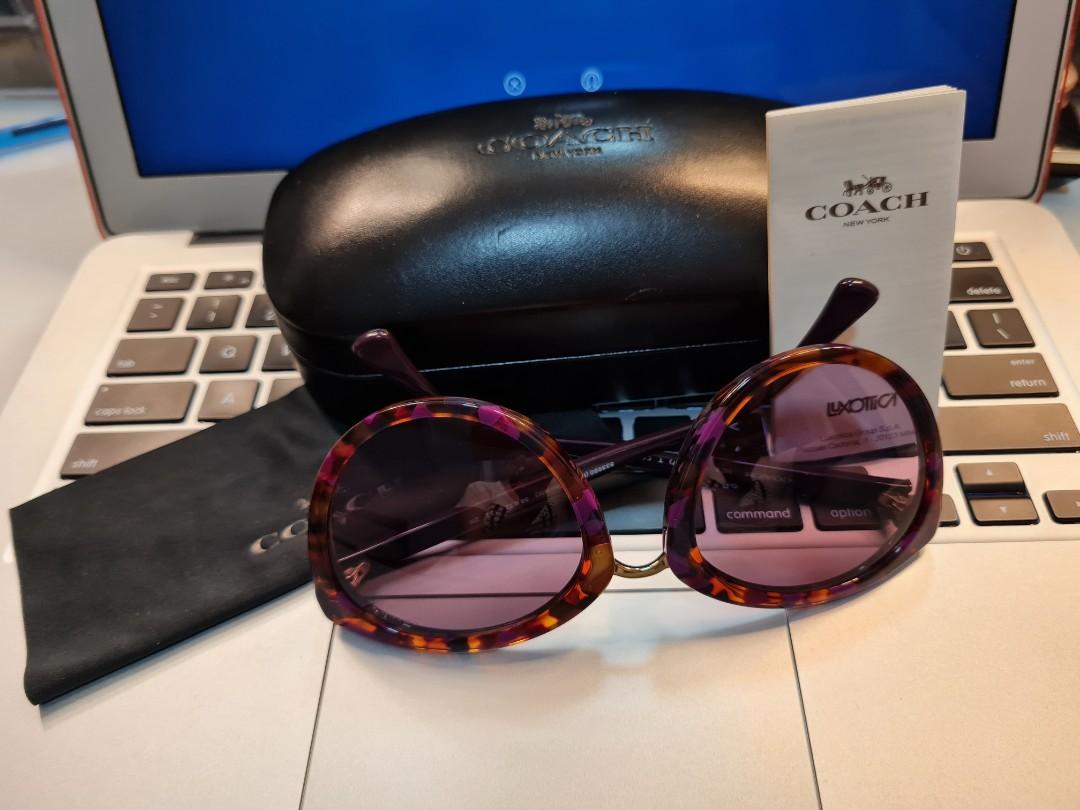 Coach confetti purple store sunglasses