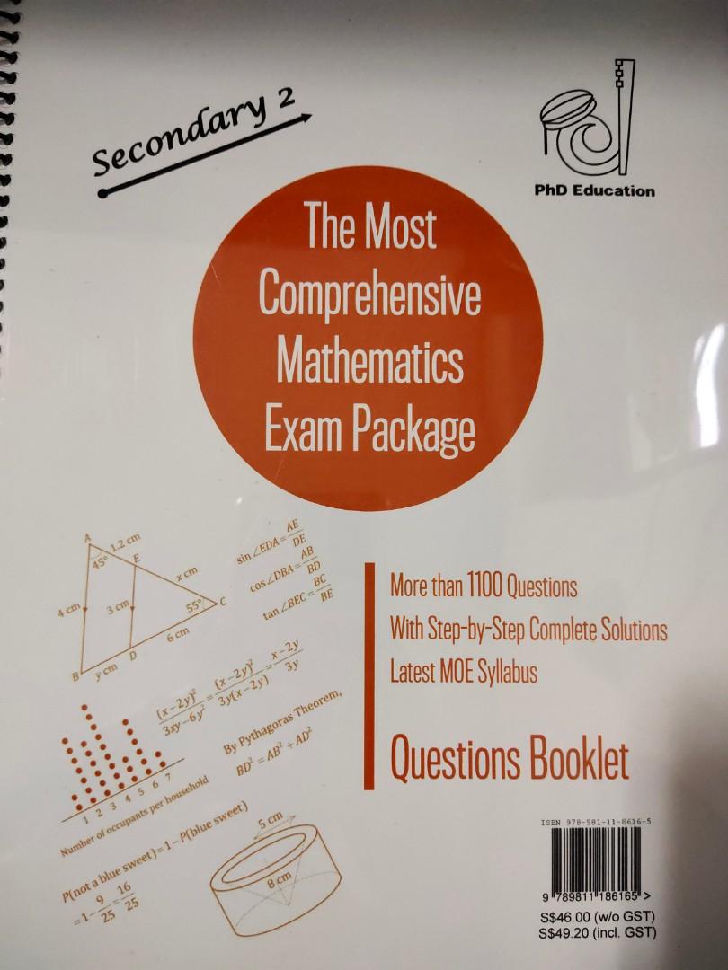 Comprehensive Math Review Comprehensive Math Exam Secondary 2, Hobbies & Toys, Books & Magazines ...