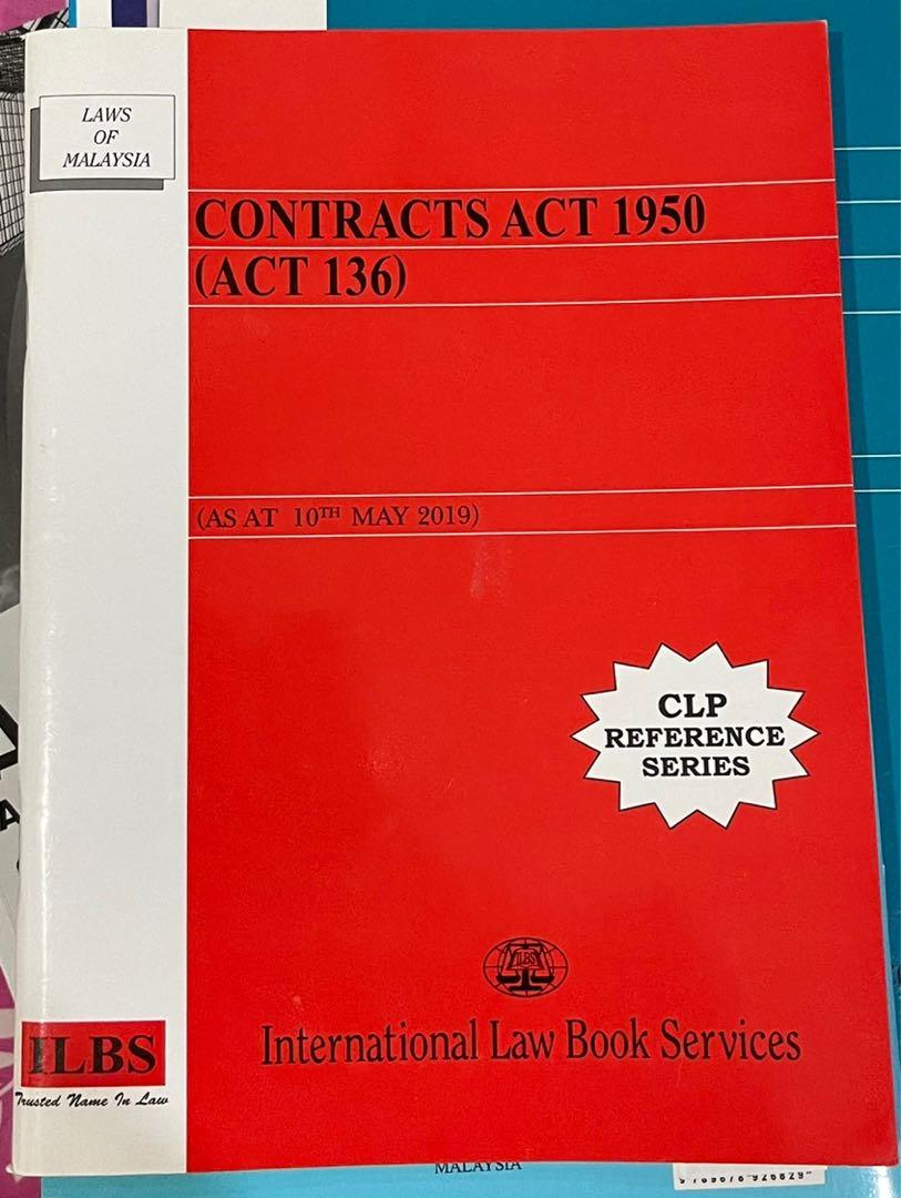 Contracts Act 1950 Act 136 Textbooks On Carousell