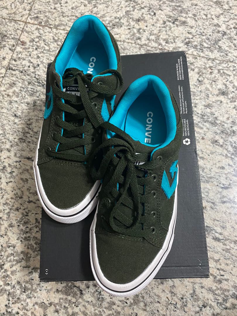 Converse El distrito Green Women s Fashion Footwear Sneakers on Carousell