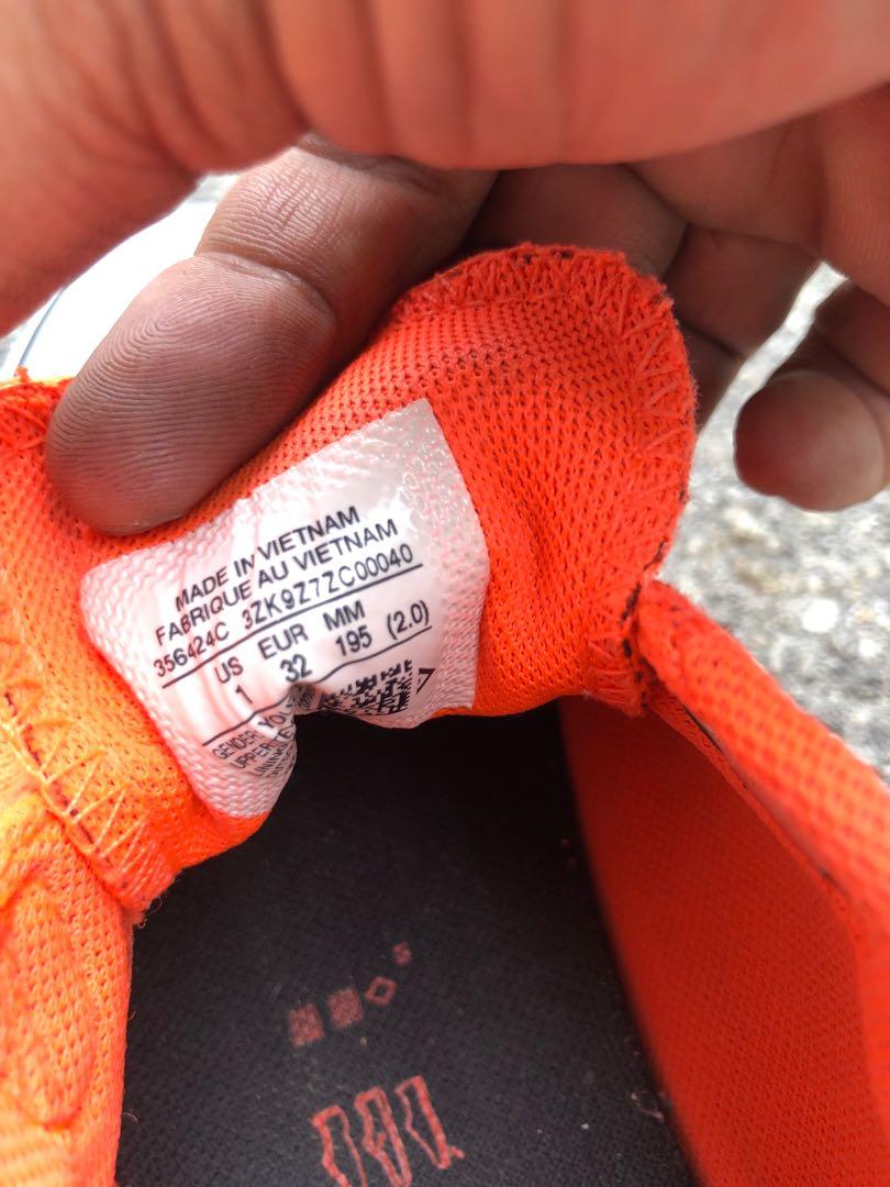 Converse orange deals velcro