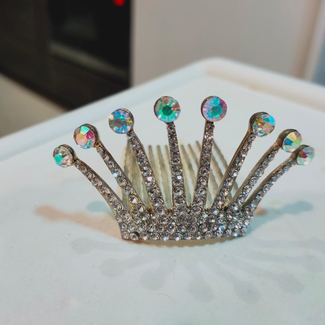 Mini crown hair clip store