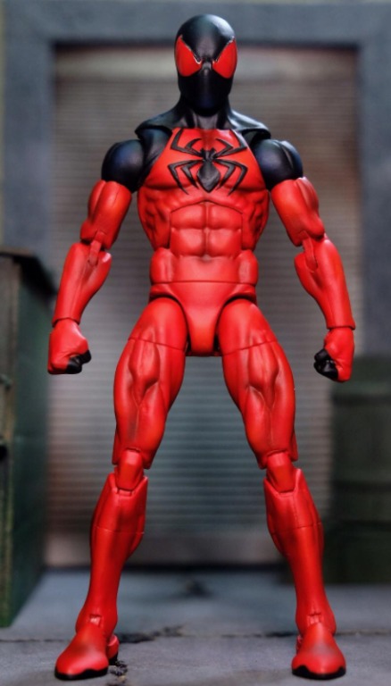 Scarlet spider marvel legends deals