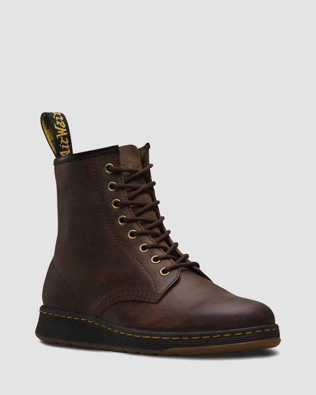 Dr Martens Newton Crazy Horse Men s Fashion Footwear Boots on